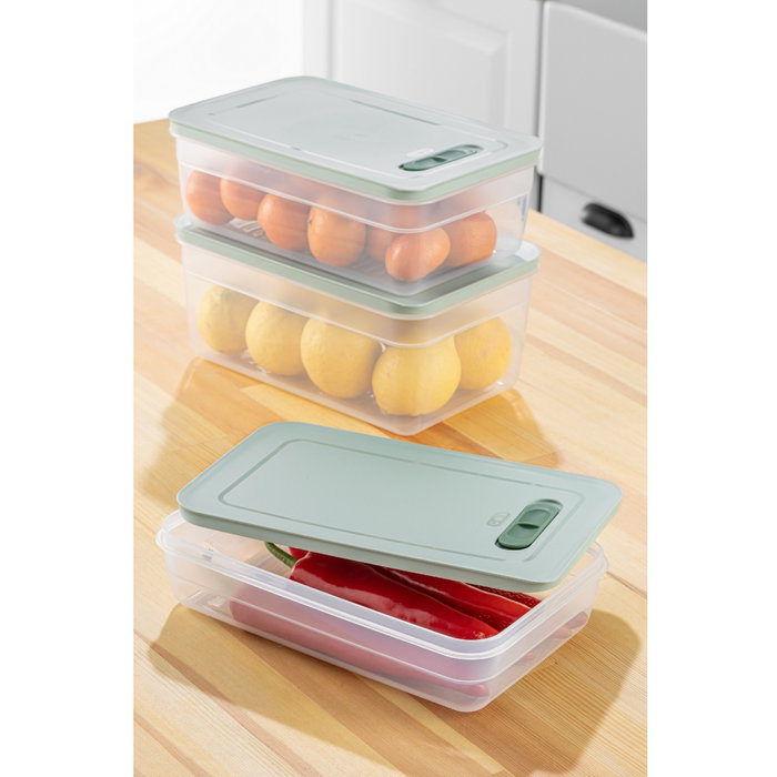 Hermia Set de 3 Cajas de Almacenaje Azul HK3LU Hermia Set de 3 Cajas de Almacenaje Azul HK3LU